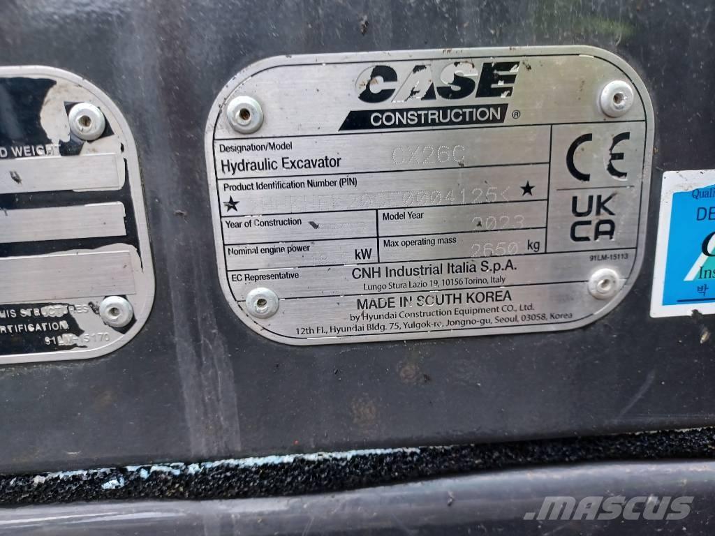 CASE CX 26 C Mini excavators < 7t (Mini diggers)
