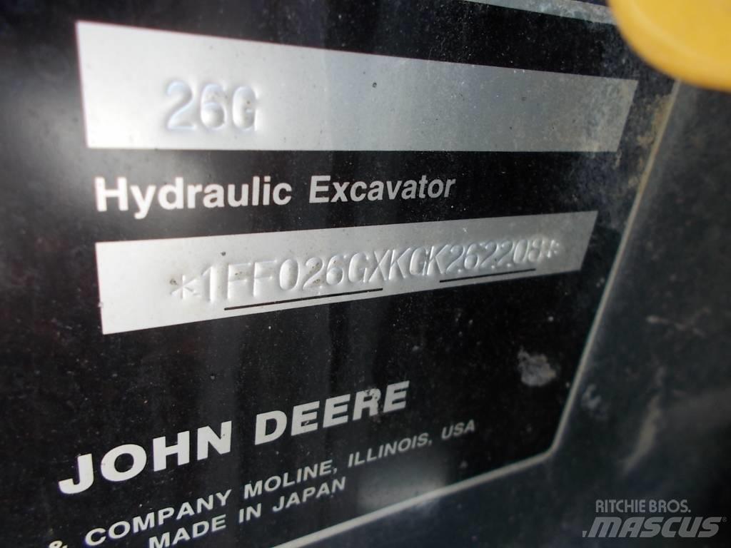 John Deere 26G Mini excavators < 7t (Mini diggers)