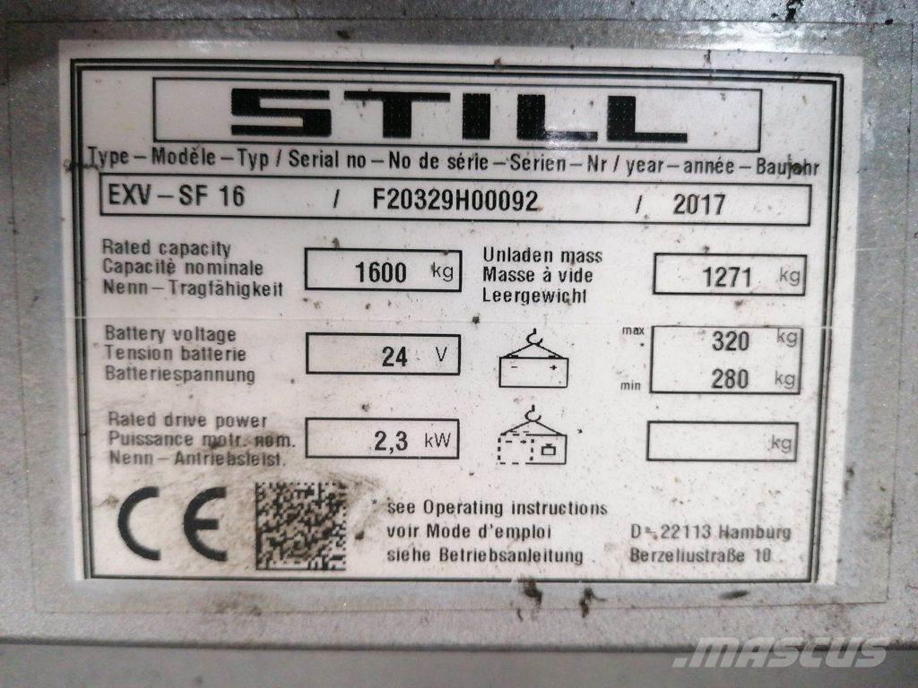 Still EXV SF 16 Pedestrian stacker
