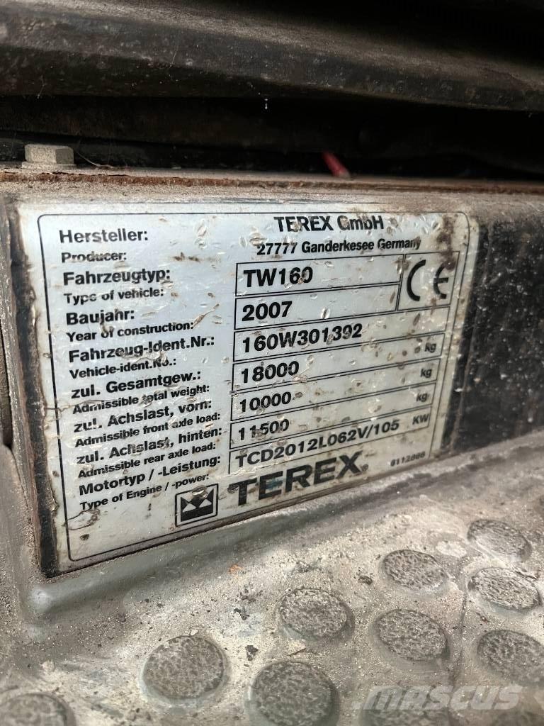 Terex TW 160 Wheeled excavators