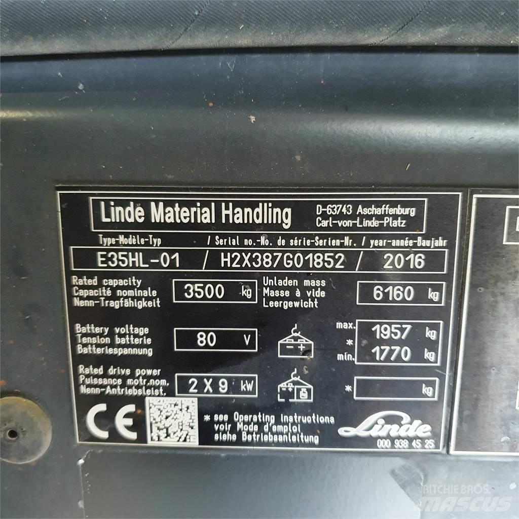 Linde E35HL Electric forklift trucks
