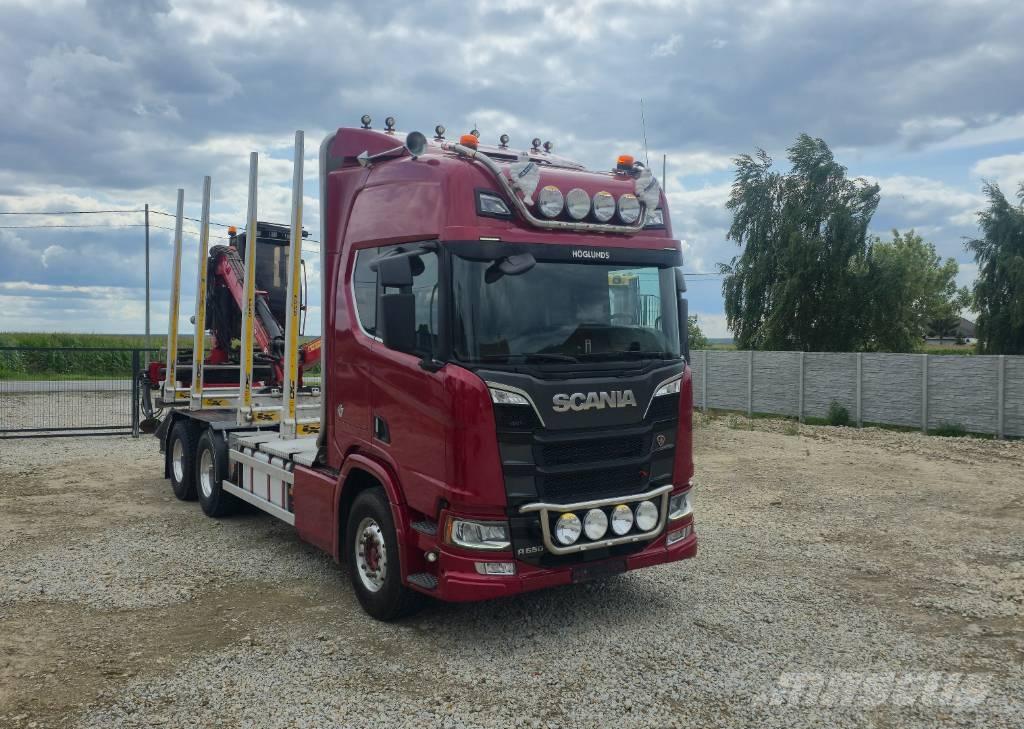 Scania R 650 Timber trucks