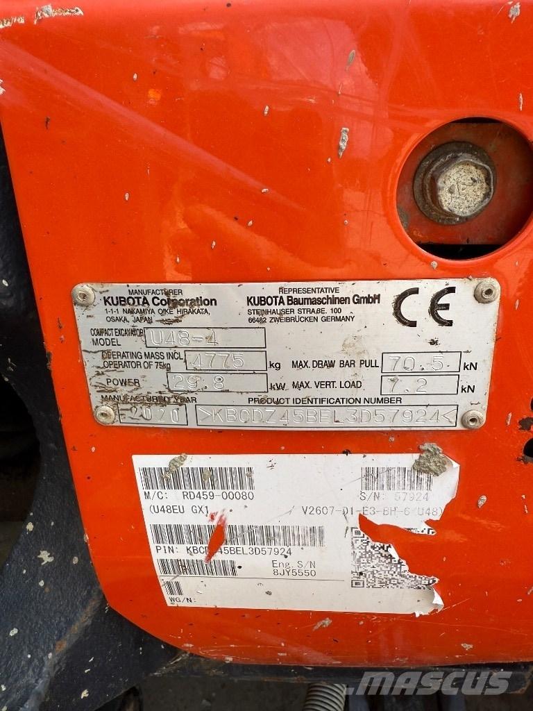 Kubota U 48 Mini excavators < 7t (Mini diggers)