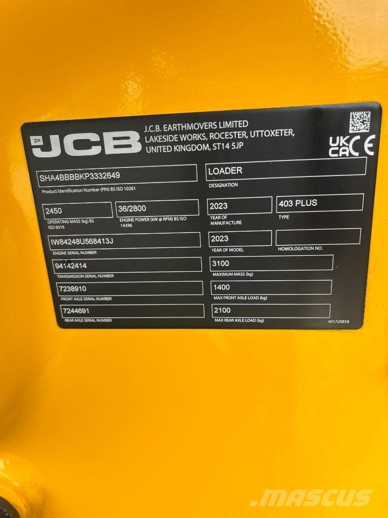 JCB 403 Agri Plus Skid steer loaders