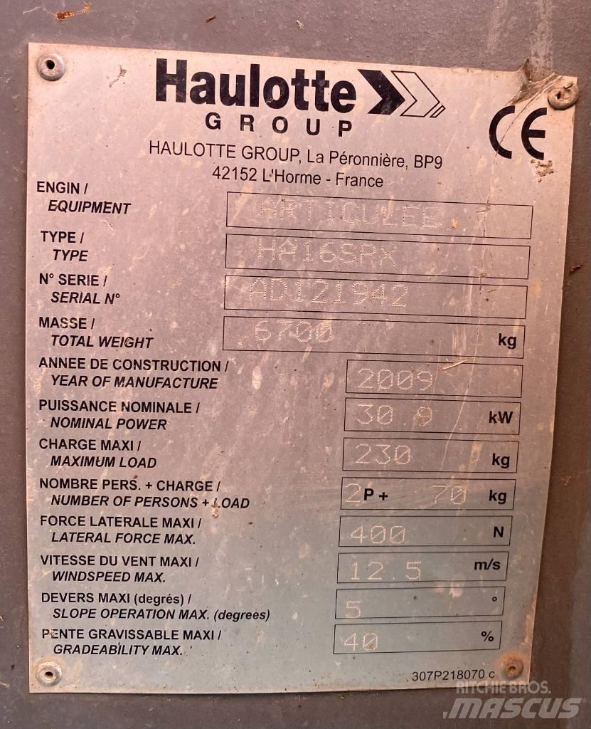Haulotte HA 16 SPX Articulated boom lifts