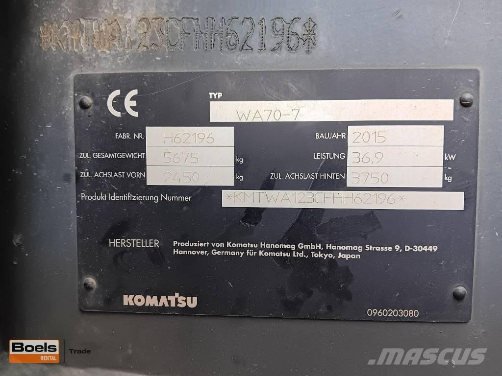 Komatsu WA 70-7 Wheel loaders