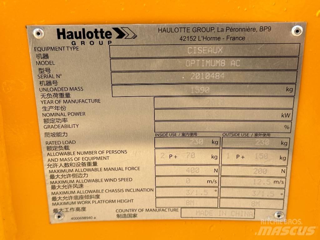 Haulotte OPTIMUM 8 Scissor lifts