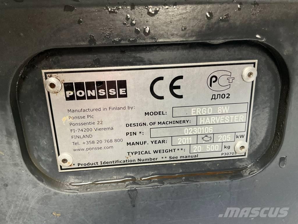 Ponsse ERGO 8W Harvesters