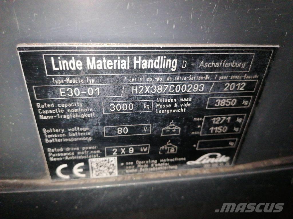 Linde E30-01 Electric forklift trucks