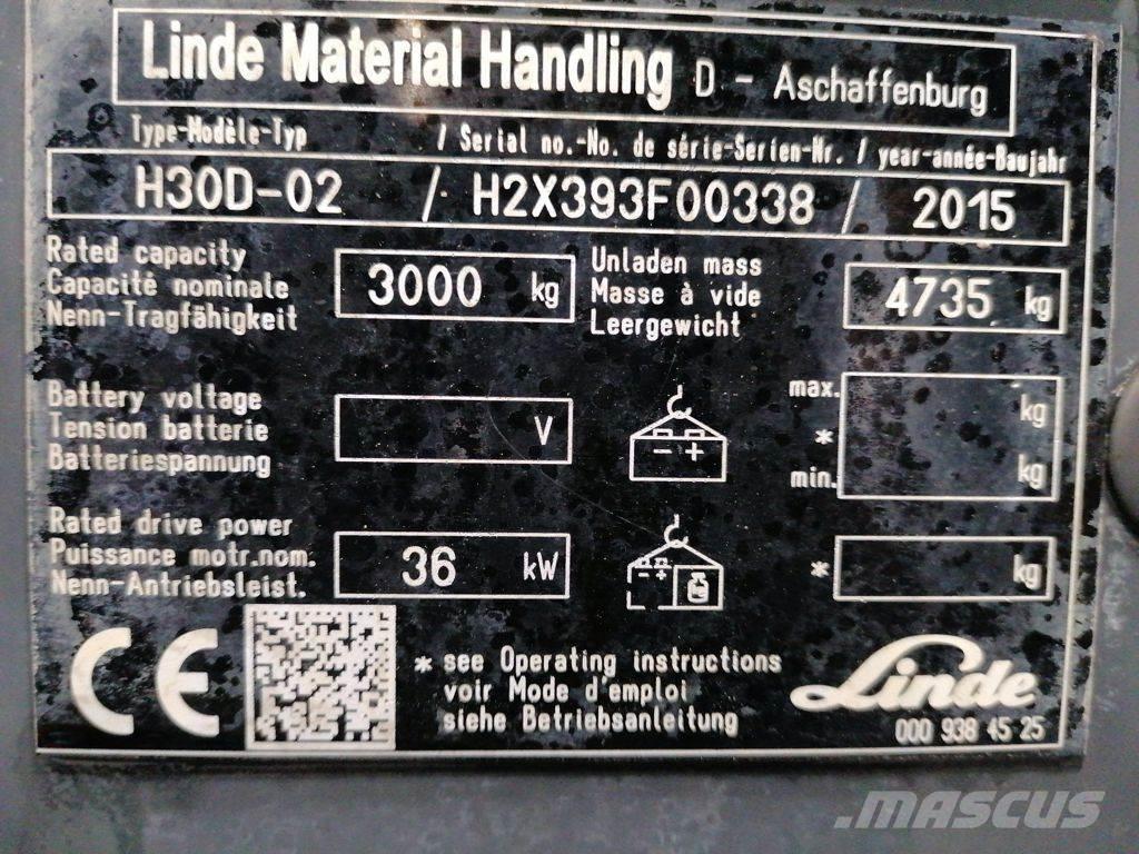 Linde H30D-02 Diesel trucks