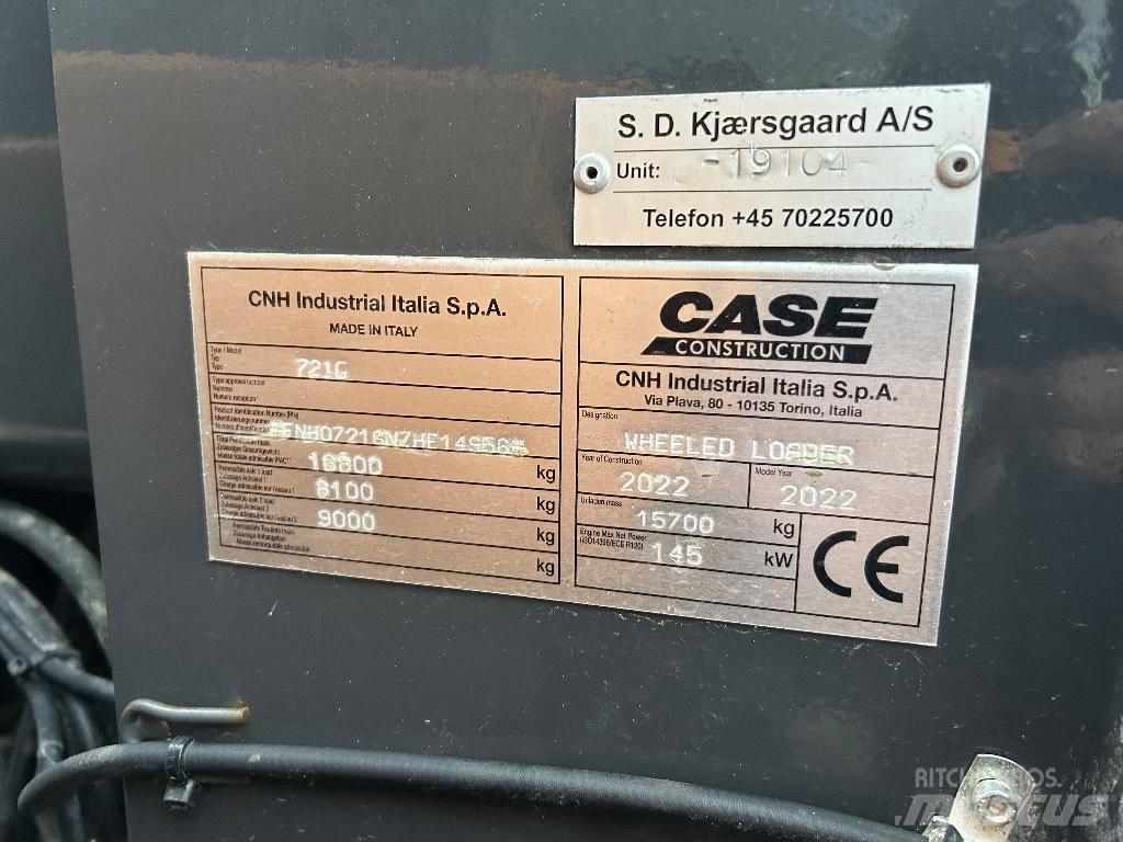 CASE 721G Wheel loaders