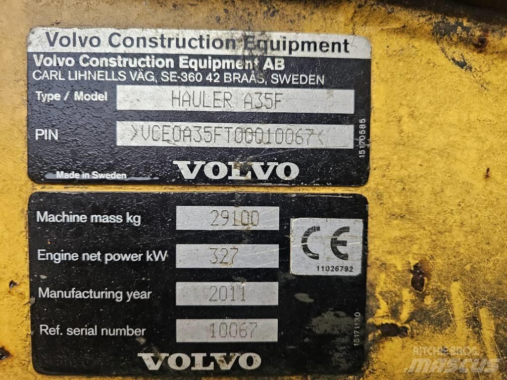 Volvo A 35 F Articulated Haulers