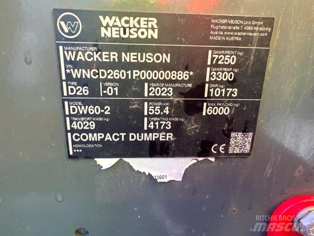 Wacker Neuson DW60-2 Site dumpers