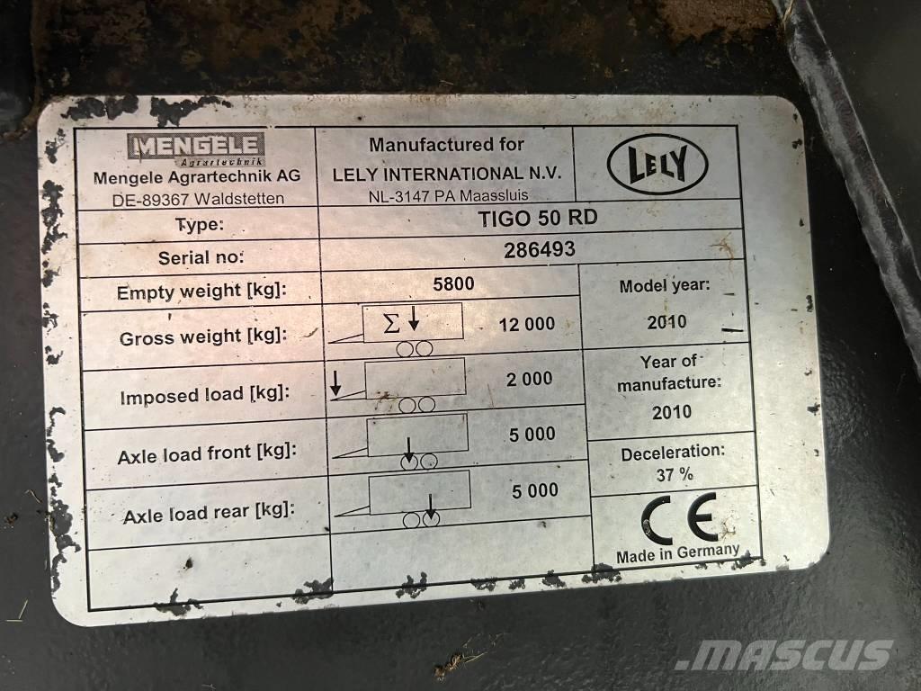 Lely Tigo 50 R D Self-loading trailers