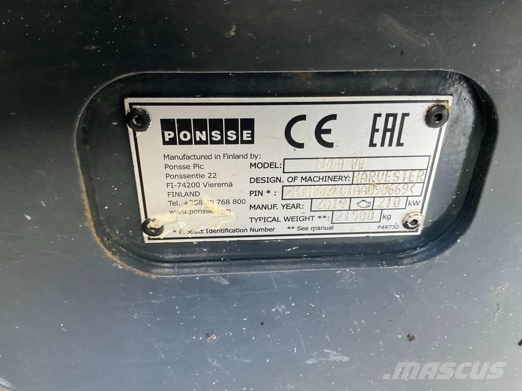 Ponsse ERGO 8W Harvesters