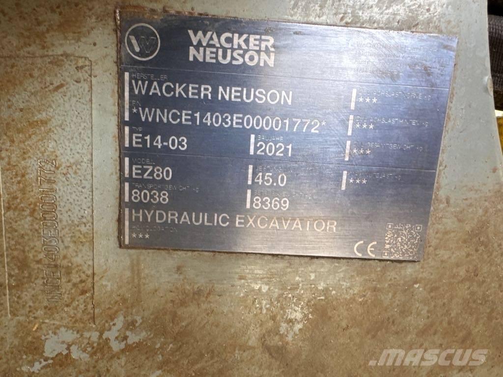 Wacker Neuson EZ80 Crawler excavators