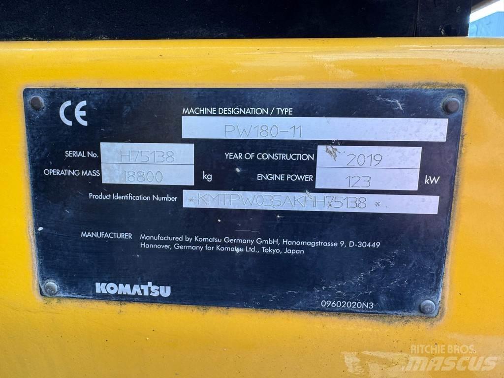 Komatsu PW180-11 Wheeled excavators