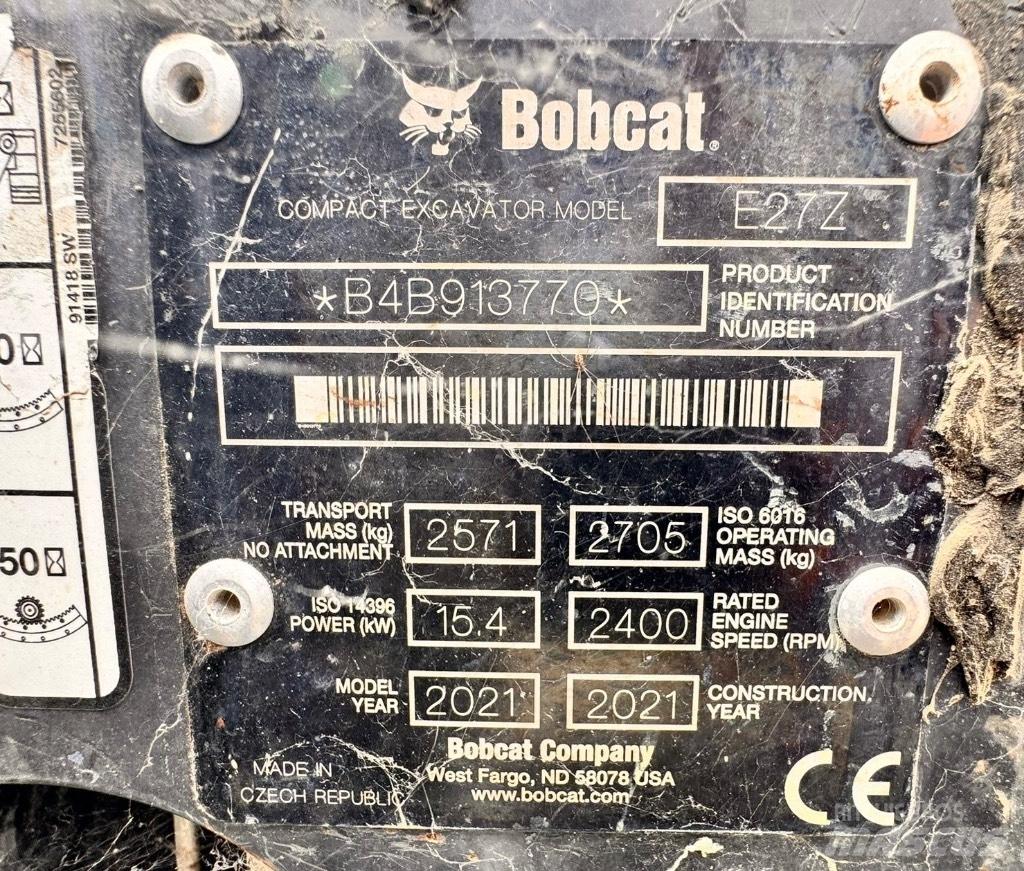 Bobcat E 27z Mini excavators < 7t (Mini diggers)