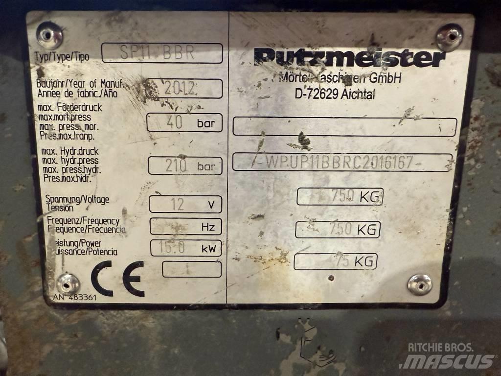 Putzmeister SP 11 Concrete/mortar mixers