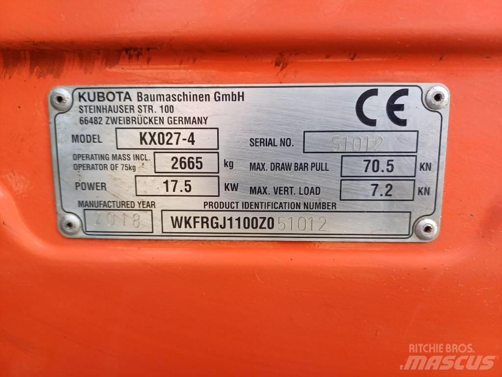Kubota KX027-4 Mini excavators < 7t (Mini diggers)