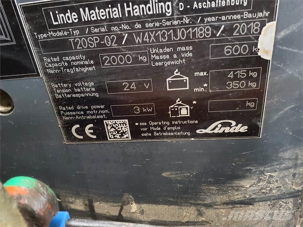 Linde T20SP kurz Low lifter