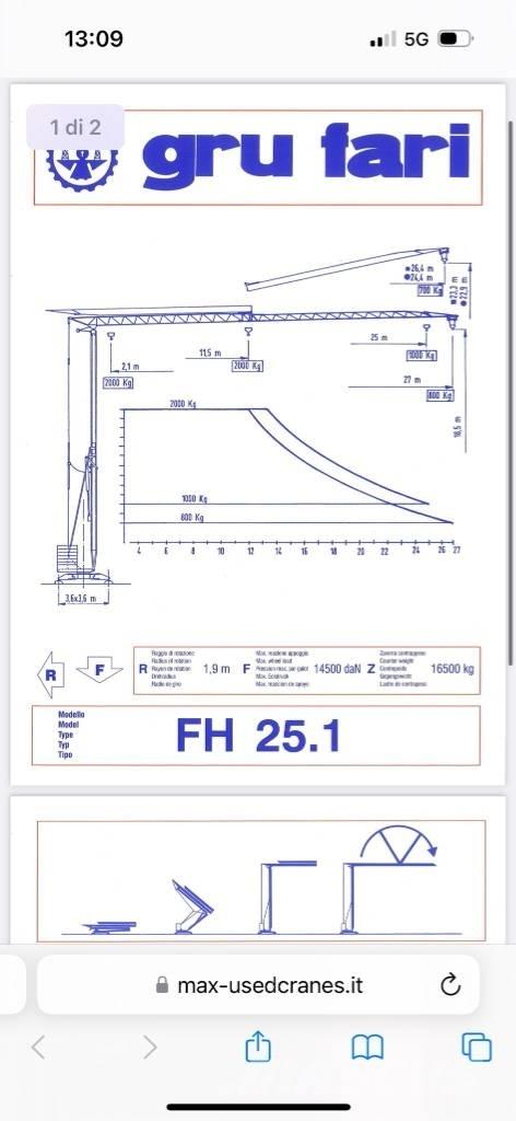 Fari FH 25.01 Self-erecting cranes