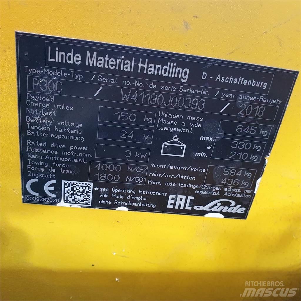 Linde P30C Tow truck