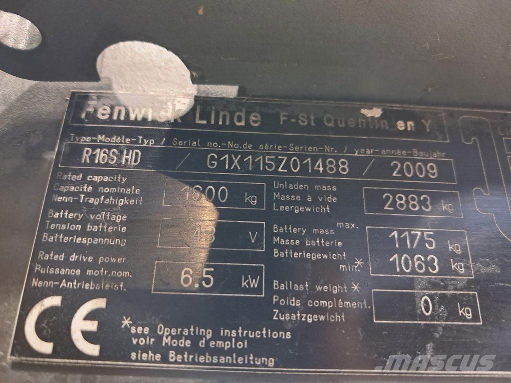 Linde R16 S HD Reach truck