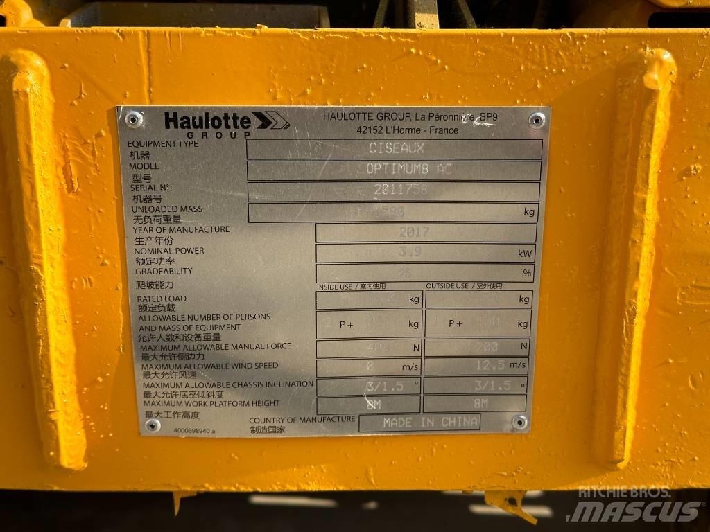 Haulotte OPTIMUM 8 Scissor lifts