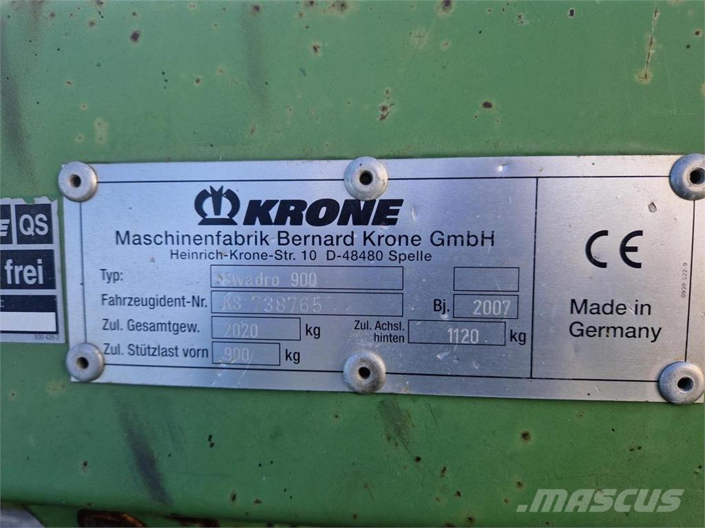 Krone Swadro 900 Windrowers