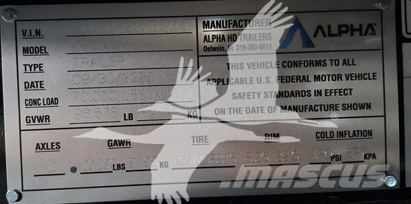  ALPHA HD A80MG Low loader-semi-trailers