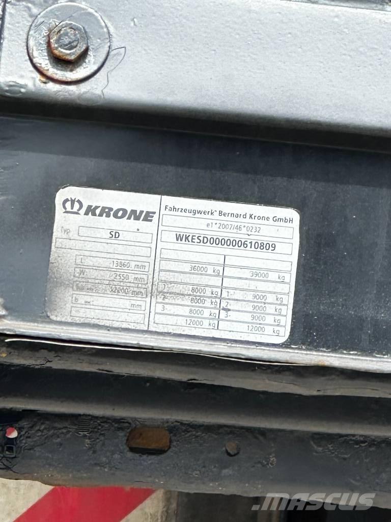 Krone SD Flatbed/Dropside semi-trailers