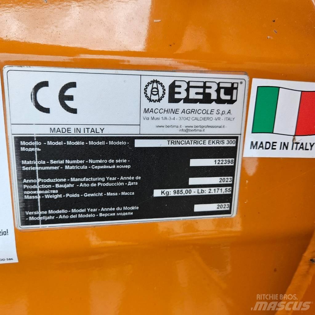 Berti EKR-S 300 Pasture mowers and toppers