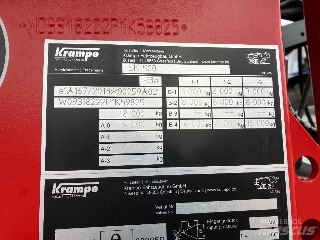 Krampe SK 500 Tipper trucks