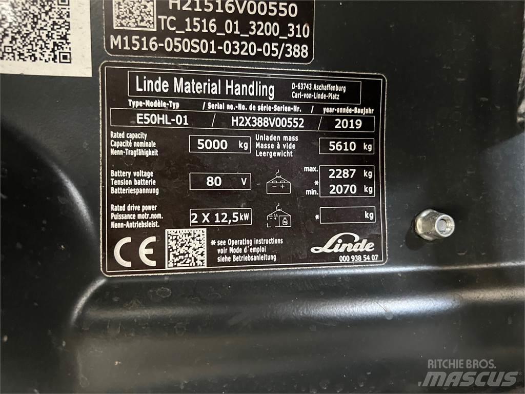 Linde E50HL-01 Electric forklift trucks