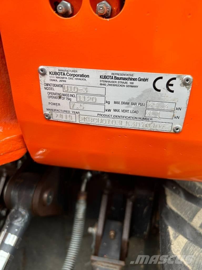 Kubota U 10-3 Mini excavators < 7t (Mini diggers)
