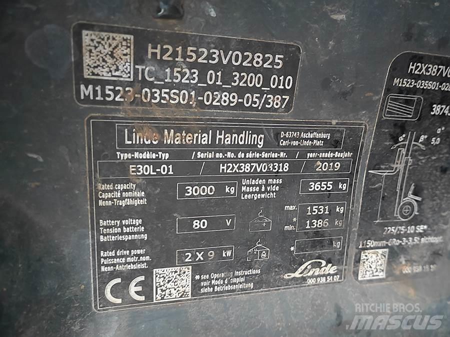 Linde E30L-01 Electric forklift trucks