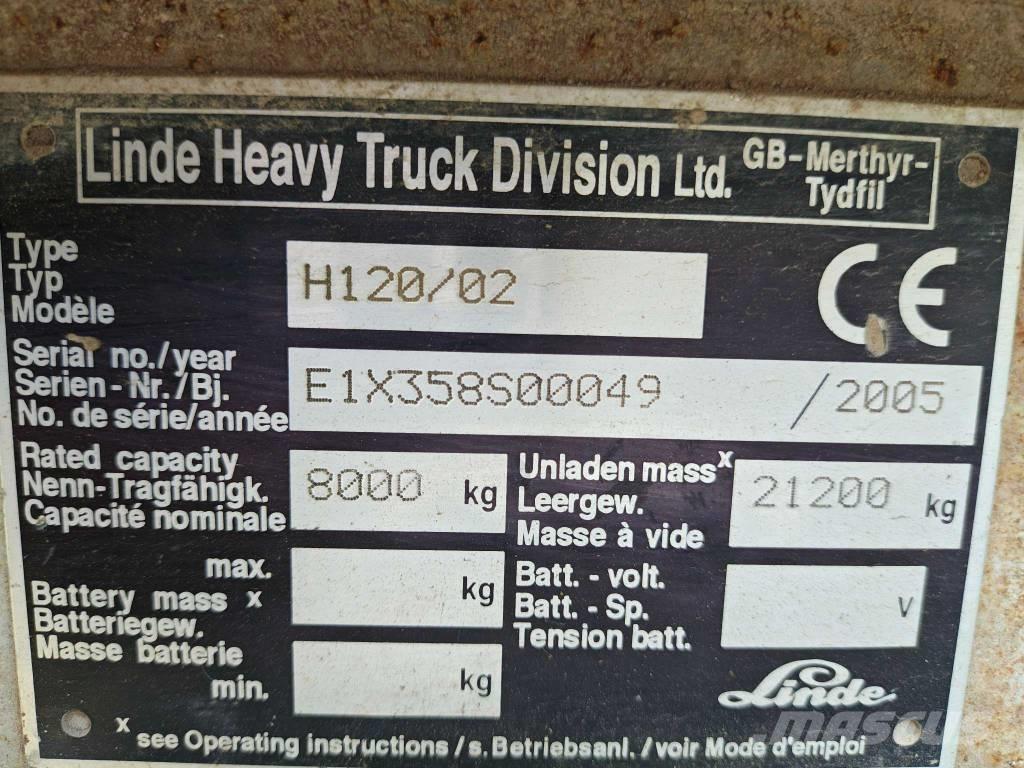 Linde H 120 Diesel trucks