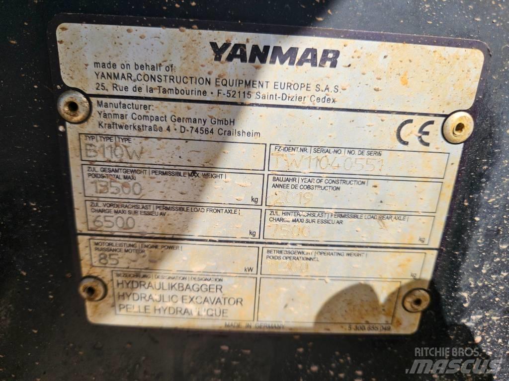 Yanmar B 110 W Backhoe