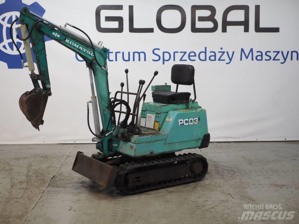 Komatsu PC03-1 Mini excavators < 7t (Mini diggers)