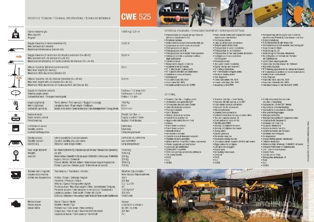 BG Lift CWE 525 Track mounted cranes