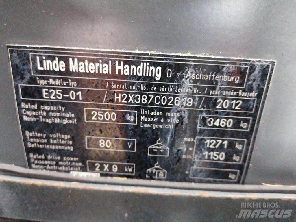 Linde E25-01 Electric forklift trucks