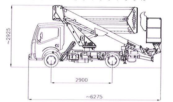 Skyking E209PX Truck mounted platforms