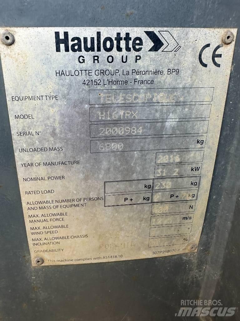 Haulotte H 16 TPX Telescopic boom lifts