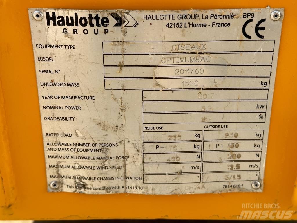 Haulotte OPTIMUM 8 Scissor lifts