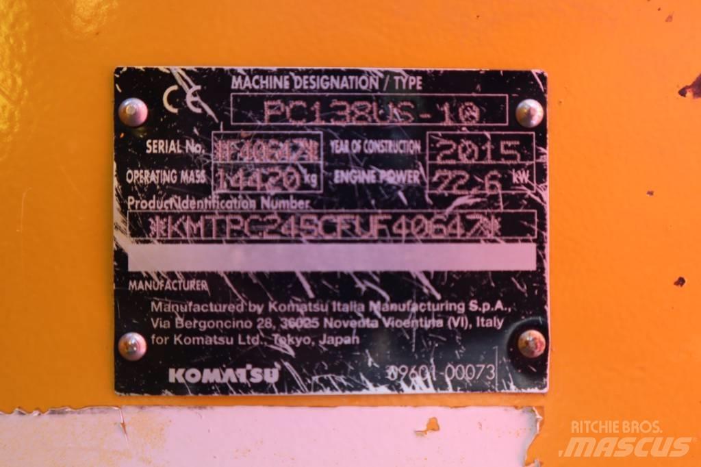 Komatsu PC138US-10 Crawler excavators