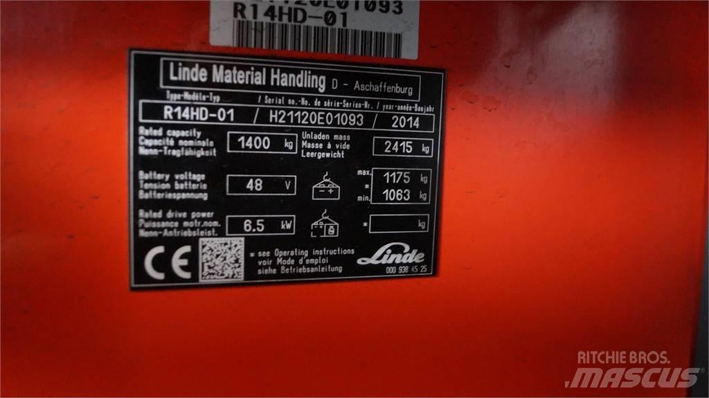 Linde R14HD Reach truck