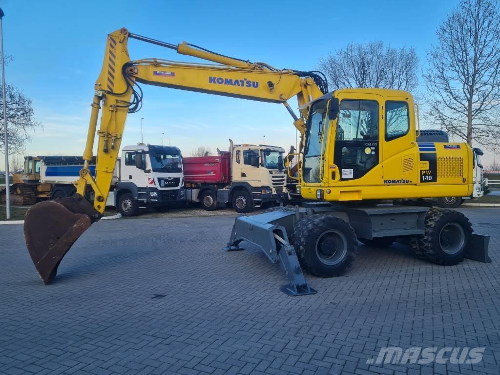 Komatsu PW 140-7 Wheeled excavators