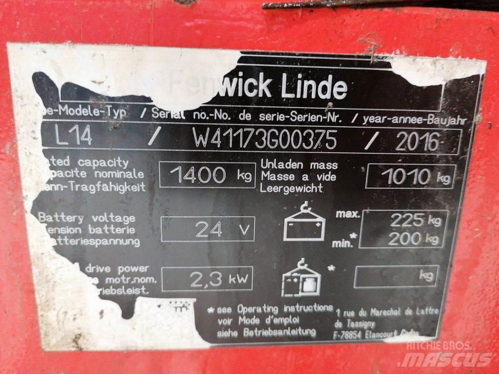 Linde L14 Pedestrian stacker