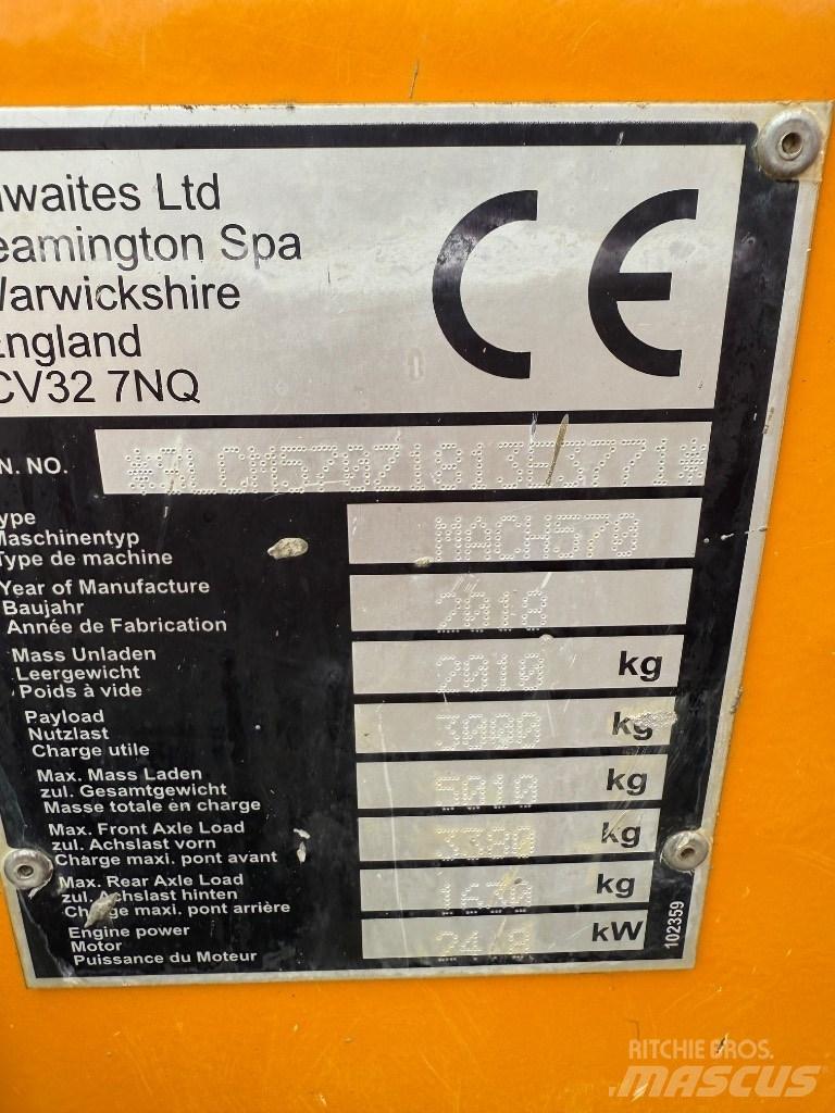 Thwaites 3 ton Site dumpers
